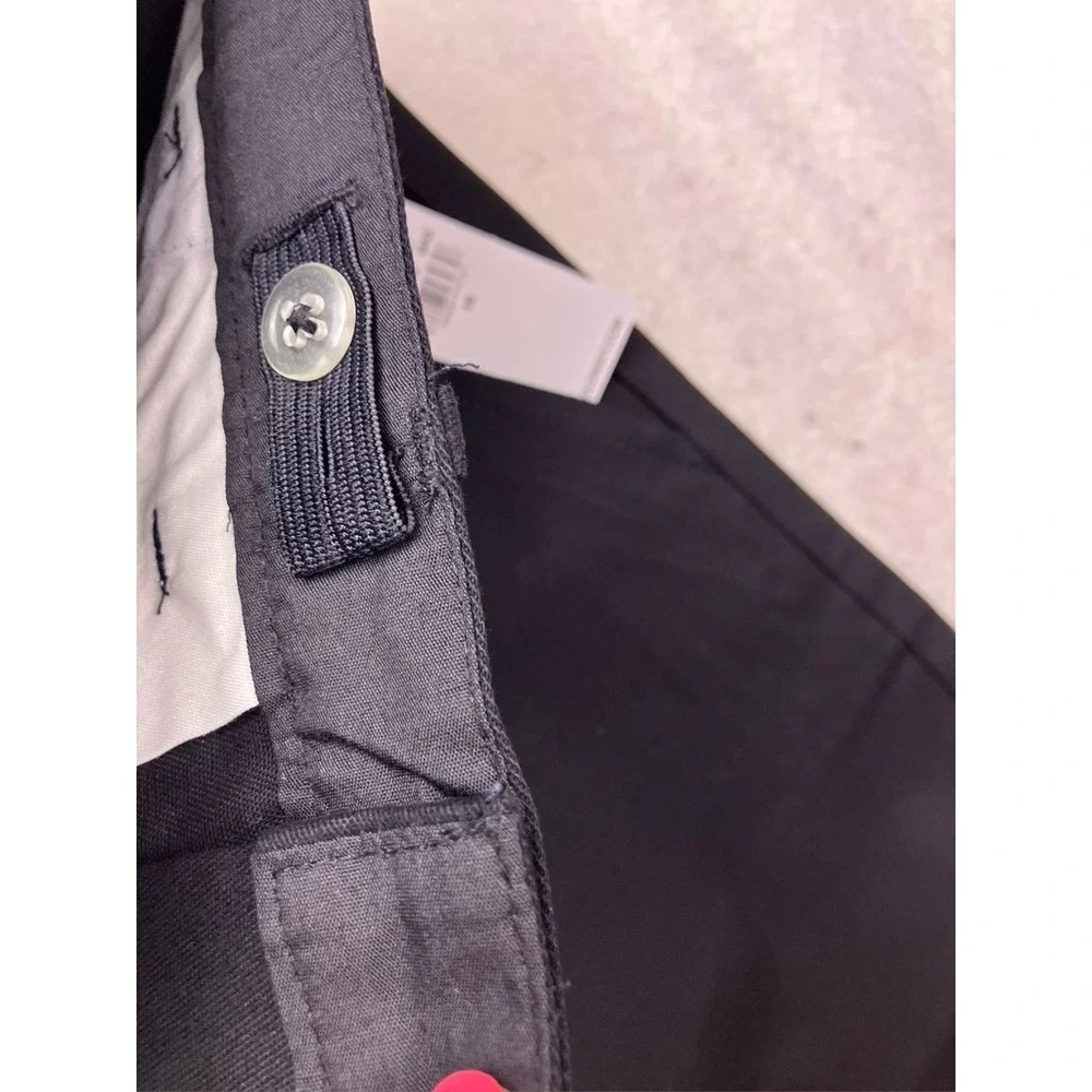 Old Navy Straight Chino Kids 16 Black New Built-In Flex Adjustable‎ Waist Pants